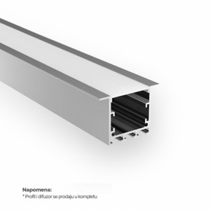 LED PROFIL LL-ALP017-R KOMPLET SIVI - Img 1