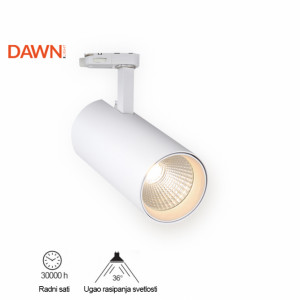 LED REFLEKTOR ŠINSKI JM-4068 10W 3000K 36° BELI TROFAZNI