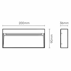 LED SVETILJKA JM-054 ZIDNA 5.6W 4000K IP54 ANTRACIT - Img 3