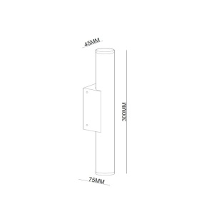 LED SVETILJKA PL-2018-03 ZIDNA 6W 4000K IP65 ANTRACIT - Img 2