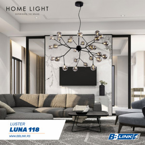 Luna 118 luster 27xG4 220V black