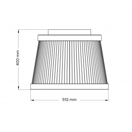 Luna 317 plafonska svetiljka 50w 3000/4000/5700k crna