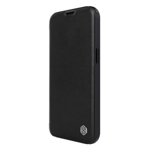 Maska Nillkin Qin Pro (plain leather) za iPhone 14 Pro Max 6.7 crna - Img 3