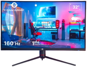 Monitor 32 Titan Army P32A2V 3840x2160/4K UHD/1ms/160Hz/2xHDMI/DP/3xUSB/USB-C/HDR600/Zvučnici