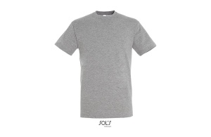 REGENT unisex majica sa kratkim rukavima - grey melange, S - Img 4