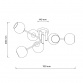 TALIA 36 LUSTER 6*E14 CRNA/BAKAR - Img 4