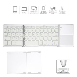 Tastatura Wireless sa touchpadom rasklopiva bela - Img 1