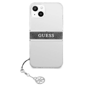 Torbica Guess 4G Stripe Charm za iPhone 13 6.1 siva (GUHCP13MKB4GGR) - Img 3