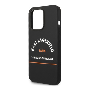 Torbica Karl Lagerfeld Hc Silicone RSG za iPhone 14 Pro 6.1 crna (KLHCP14LSRSGHLK) - Img 4