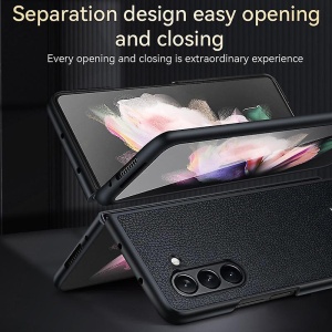 Torbica Leather Fold za Samsung F946B Galaxy Z Fold 5 5G crna - Img 3