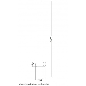 VESTA 362 ZIDNA LAMPA 14W 3000K CRNA - Img 2