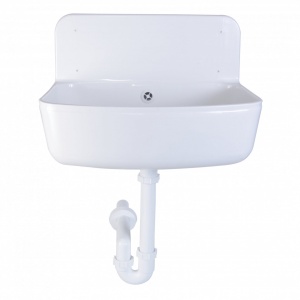 Vindabona STYRON 490x350mm belo komplet sa sifonom i šrafovima za montažu - Img 2
