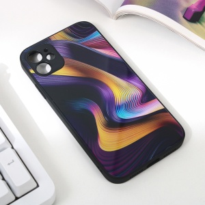 Абстрактный чехол для iPhone 11 6.1 темно-фиолетовый