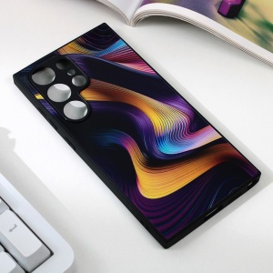 Абстрактный чехол для Samsung S928B Galaxy S24 Ultra Dark Purple