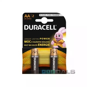 Батарея Duracell Basic LR6 AA (2 ком), nepunjiva