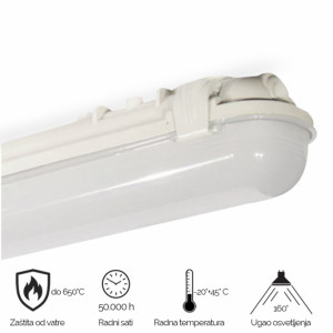 Vododiht Largo LED svetiljka 20W 4000K IP65