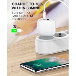 Домашнее зарядное устройство LDNIO A2313C, PD QC3.0, 18 Вт, с кабелем Lightning для iPhone - Img 3