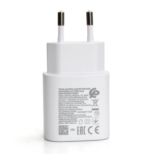 Домашнее зарядное устройство PD Fast Charger 25W 3A для Samsung White HQ (без кабеля) - Img 3