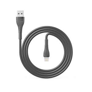 Кабель для передачи данных LDNIO LS672 30 Вт iPhone, серый, 2 м