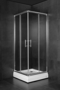 Квадратная душевая кабина 80x80 см, прозрачное стекло 5 мм - JA 5182