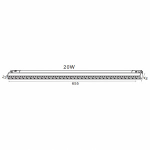 Magnetna LED svetiljka LED02, 20W, 3000K
