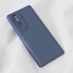 Мягкий бархатный чехол Teracell для Huawei Honor 70 темно-синий