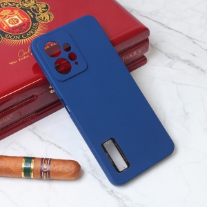 Мягкий силиконовый чехол для Xiaomi Redmi Note 12 4G (EU) синий