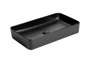Раковина на столешницу MINOTTI 605x355x115 матово-черная