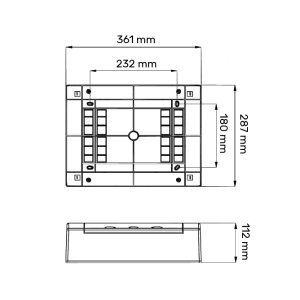 РАСПРЕДЕЛИТЕЛЬНАЯ ПАНЕЛЬ ETI 24 N/Z (ECT24PT) - Img 2