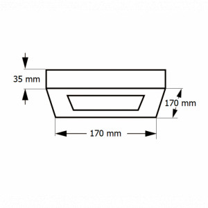 LED panel NZ KNS5 12W 6500K
