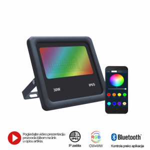LED reflektor BR-FL30W 04AZ crni