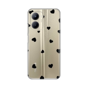 Силиконовый чехол с принтом для Realme C33 Hearts