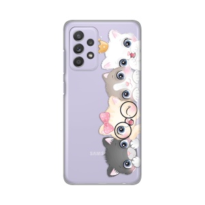 Силиконовый чехол с принтом для Samsung A525F/A526B/A528B Galaxy A52 4G/A52 5G/A52s 5G с кошками