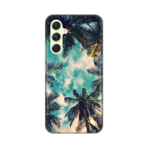 Силиконовый чехол с принтом для Samsung A546B Galaxy A54 5G с пальмой