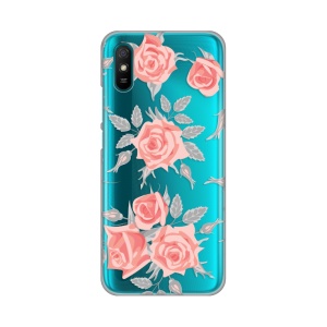 Силиконовый чехол с принтом для Xiaomi Redmi 9A Elegant Roses