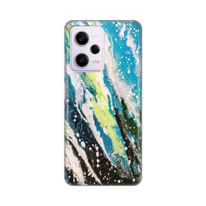 Силиконовый чехол с принтом для Xiaomi Redmi Note 12 Pro 5G (EU) с абстрактным рисунком