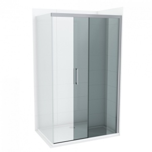 Стеклянный экран COPEN ALPHA 120x200см, стекло 8мм, плавное закрывание - Img 2
