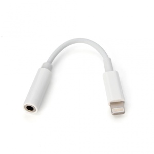 Adapter za slusalice iP-1 iPhone lightning na 3.5mm beli - Img 1