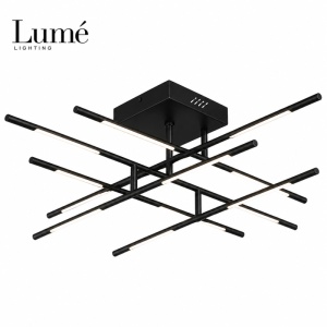 ARIA 7 LUSTER LED 48W 3000K CRNA