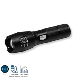 BATERIJSKA 2u1 LED LAMPA PUNJIVA T6 10W 1800mAh PL8381 - Img 2