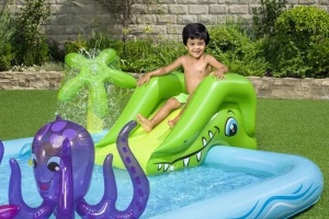 Bazen za decu Bestway Fantastic Aquarium Interaktivni vodeni park/2.39x2.06x0.86m - Img 2