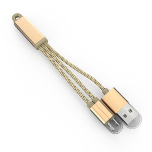 Data kabl LDNIO LC89 sa priveskom za iPhone lightning/micro USB zlatni - Img 1