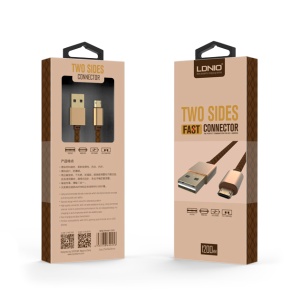 Data kabl LDNIO LS25 micro USB zlatni 1m - Img 2