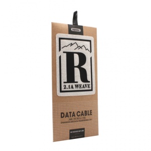 Data kabl REMAX Weave RC-081m micro USB zeleni 1m - Img 2
