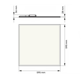 DAWN LED PANEL HN-PL6060 36W 4000K (4320lm) BACKLIGHT IP65 - Img 2