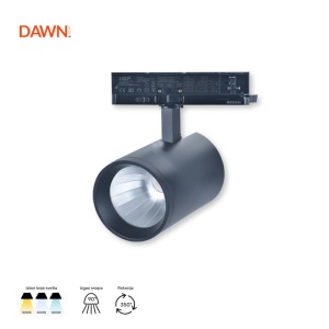 DAWN LED REF SINSKI GD19C30B 30W CCT CRNI TROFAZNI