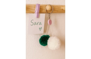 ENSO FLUFFY CHARMS dečiji privezak - zelena - Img 3