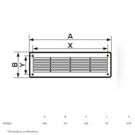 ERA ZALUZINA 4513DP BELA (450x131 mm) - Img 4