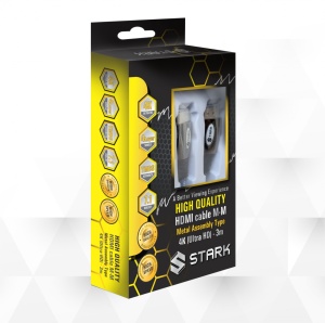 Kabl STARK HDMI M-M pozlacen 4K metalno kuciste 3m - Img 2
