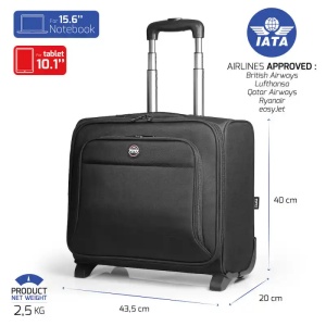 Kofer 15.6 Port Designs Hanoi II Trolley CL/crna - Img 3